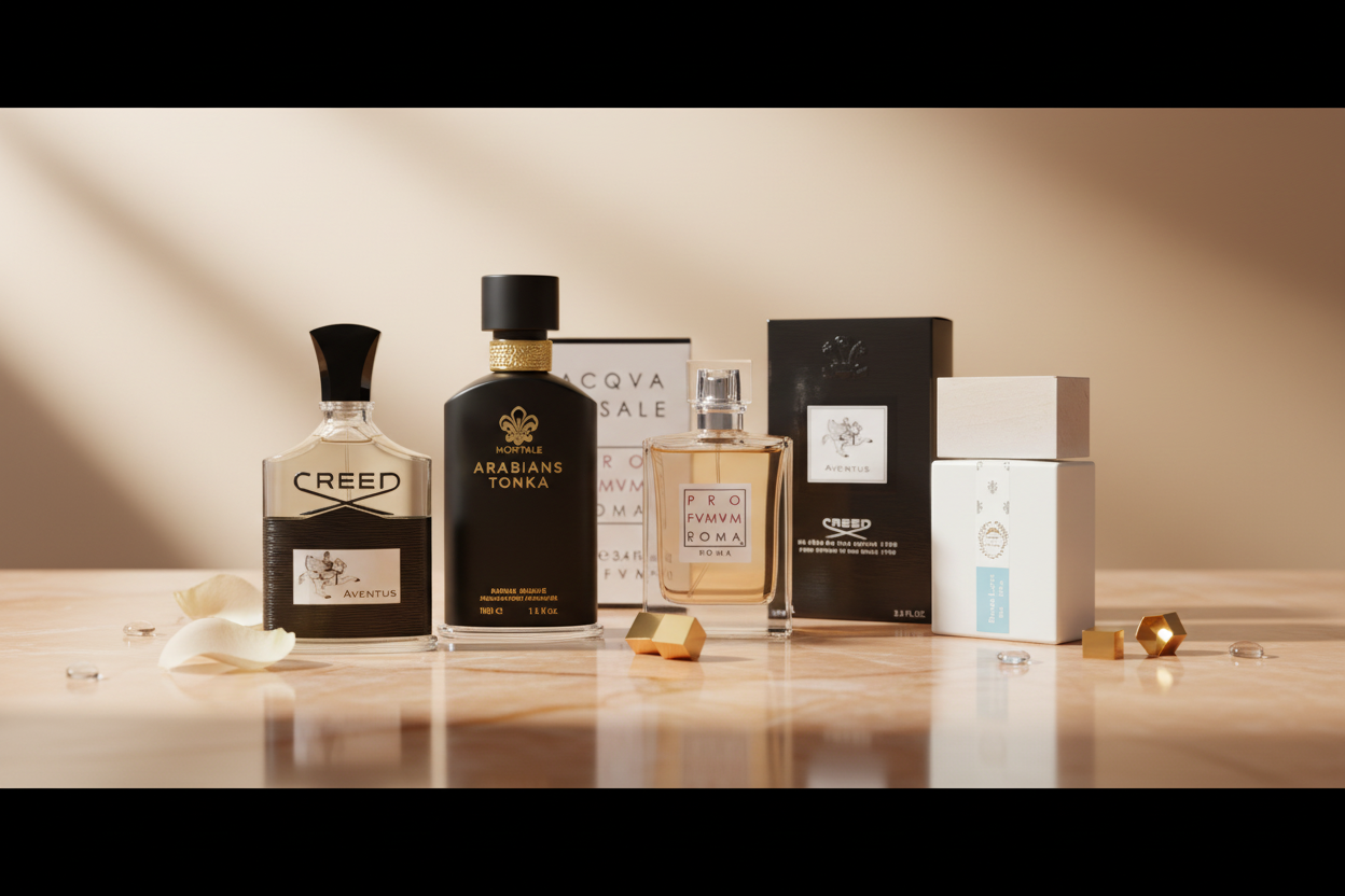 Grafica Homepage Profumi